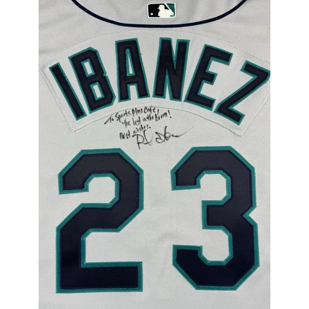 Authentic Seattle Mariners Raul Ibanez #28 Pro Cut Game Worn? Russell Jersey